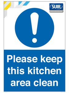 Please keep this kitchen area clean